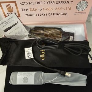 ELLA BELLA® Titanium Flat Iron Hair Straightener (with Infrared)  Black